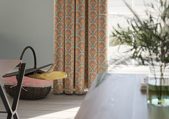 Deco Sea Shells, Strawberry - Made To Measure Curtains - Image 5